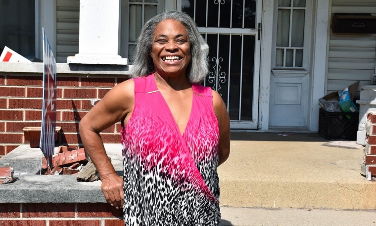 CICOA client Carleen outside her home