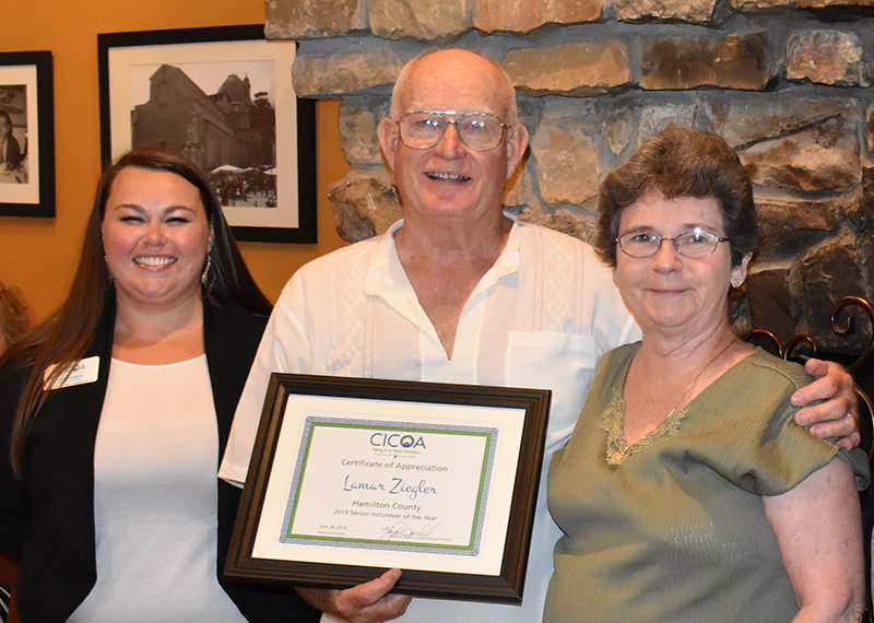 2019 Senior Volunteer of Year Lamar Ziegler