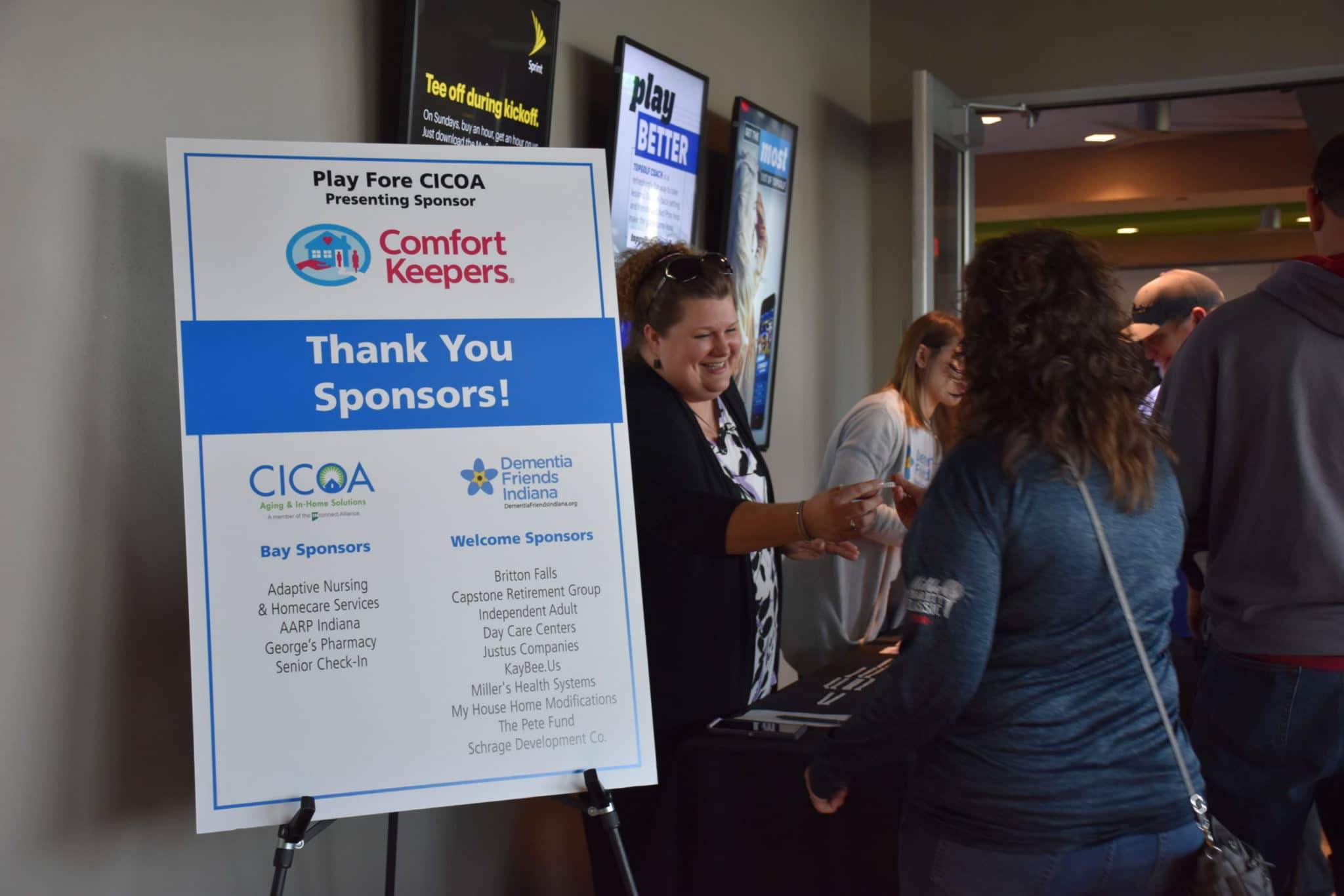 Sponsorship Recognition at Event