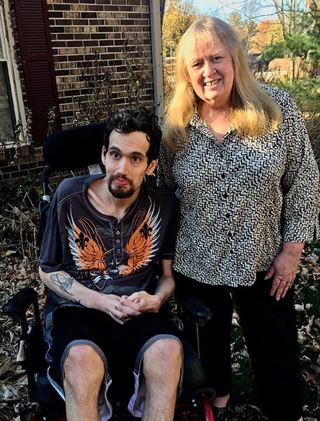 Care manager Judy and son Matt