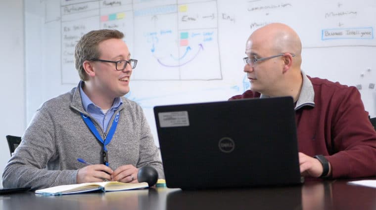 Jonathan Haag and Chad Bales CICOA employees