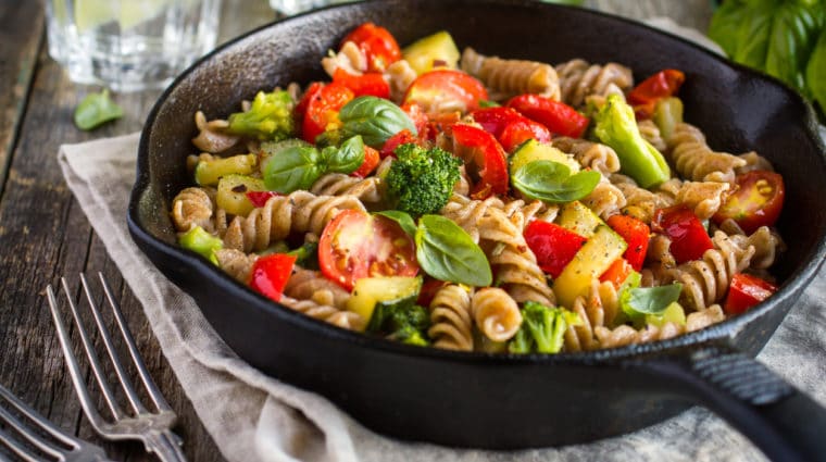 Whole Wheat Fusilli Pasta With Vegetables