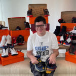 Matthew Walzer and Nike prototypes for FlyEase accessible shoes for people with disabilities