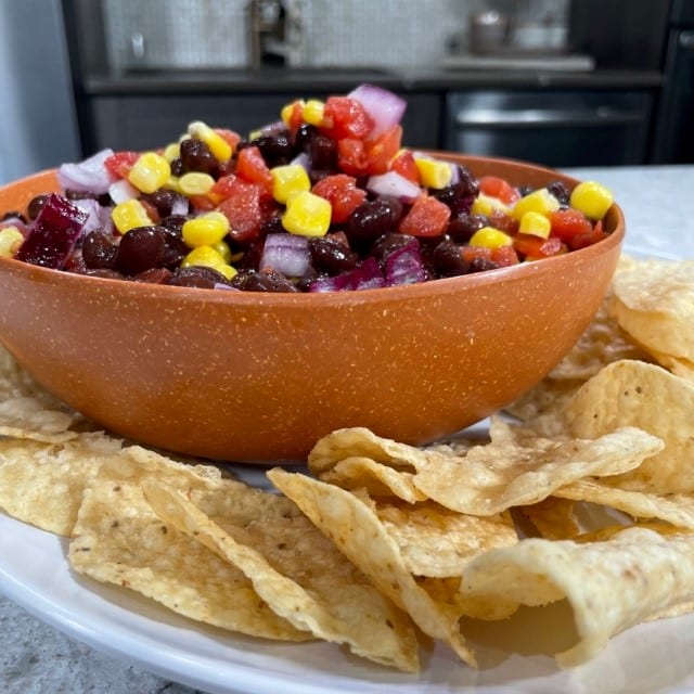 Black Bean Salsa with Chips