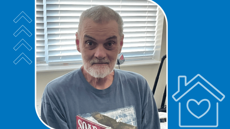 Ron Hicks CICOA client who found assisted living housing after nearly being homeless