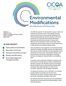 Environmental Modifications for Individuals with Dementia
