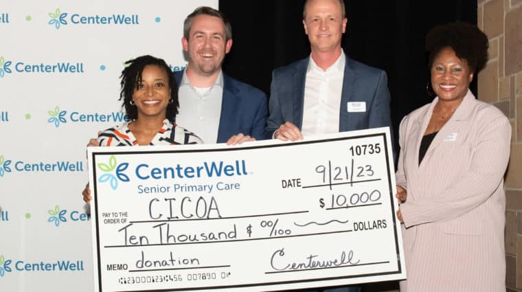 CenterWell Senior Primary Care donates $10,000 to CICOA in Indianapolis