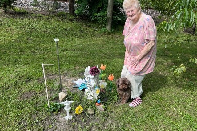 Anna and Ricky at Bella's Memorial