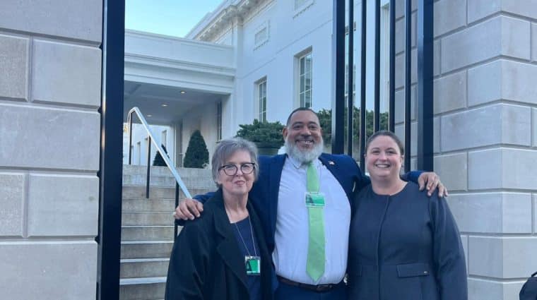 CICOA President & CEO Tauhric Brown at the White House