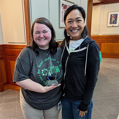 Director of Community Health Programs McKenzie Reed and Dr. Jasmine Gonzalvo