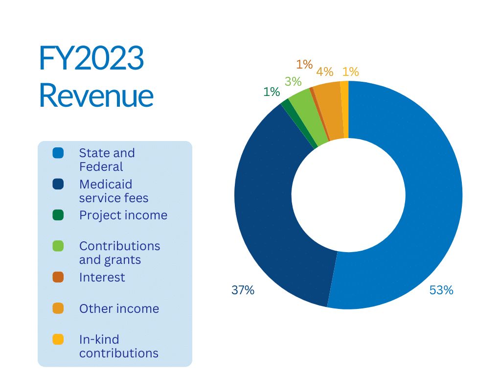 CICOA FY23 Revenue chart
