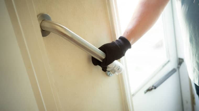 Grab bar provides steady grip to prevent falls at home