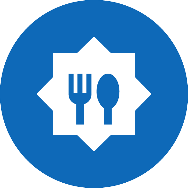 Blue circular icon with a user silhouette beside a document, indicating a user profile or account details.