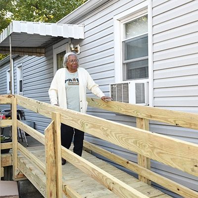 Home modification safety ramp