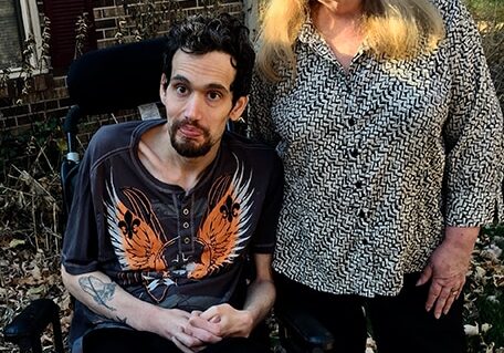 Care manager Judy and son Matt