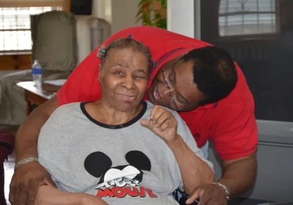 Richard and Mom, Careforth clients