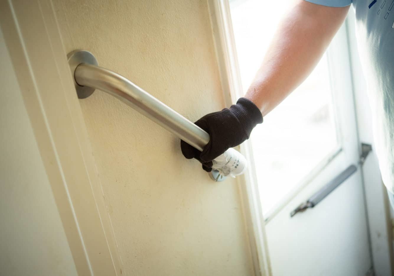 Grab bar provides steady grip to prevent falls at home