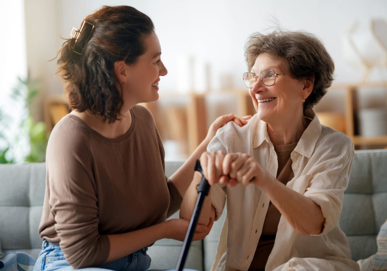 Happy Patient And Caregiver